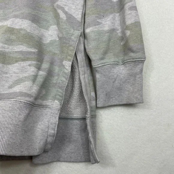 Aerie Oversized Camo Sweatshirt Size XL Green Muted Terry Loungewear Athleisure - Picture 6 of 10